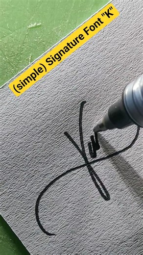 Signature Font "K"✍🏻