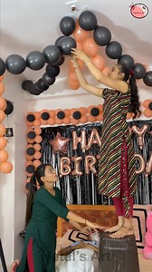 Surprise birthday party decoration for little sister #birthday #party #decoration | Hetal's Art