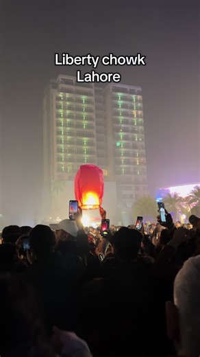 Amazing vibes at liberty chowk Lahore #happynewyear #viral #fyp | happy new year