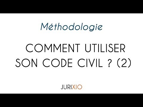 How to use your Civil Code properly? (2) - The Code plan
