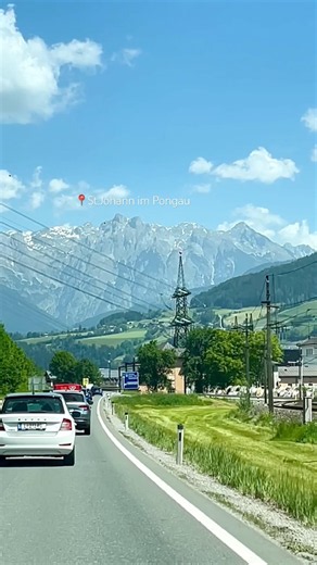 📍St.Johann im Pongau #austria #travel #salzburg #austriatravel #mountains #nature #road #scenery
