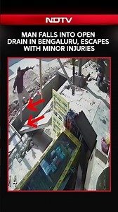 Bengaluru Man Falls Into Open Drain, Escapes With Minor Injuries