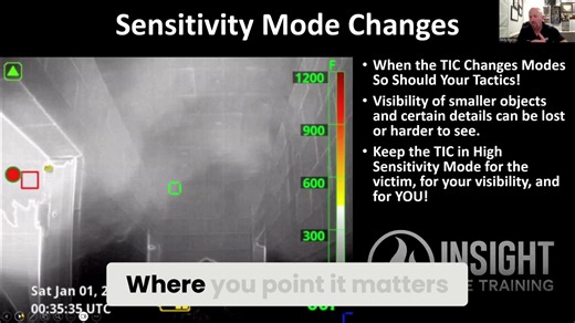 Having trouble locating the fire? Listen in as we break down how proper thermal data interpretation helps firefighters find the seat of the fire faster and with greater confidence. 🔥 Convection shows direction 🔥 Colorization provides critical information 🔥 Hot Area Detection confirms the hottest area in your field of view 🔥 Thermal layer height helps narrow down fire location Thermal imaging isn’t just seeing heat—it’s reading the fire's behavior! Stay Intelligently Aggressive. | Insight Fir