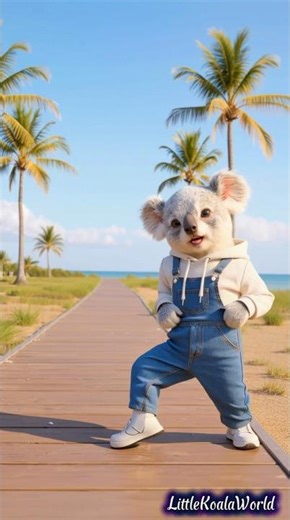 A lovable koala moving to lively music 🐨❤️ #koala #dance #funnyvideo