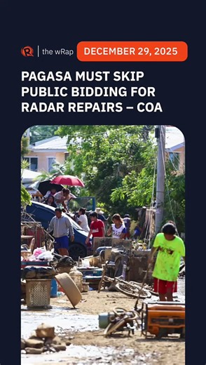 COA: PAGASA should speed up 'crucial' Doppler radar repairs