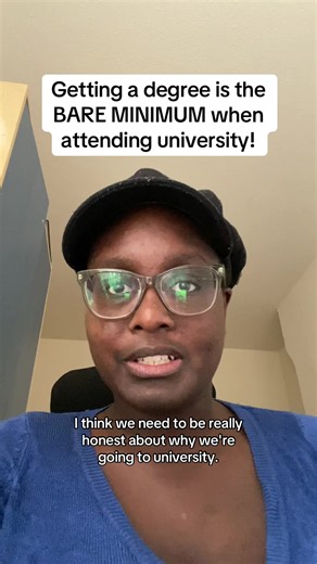 The degree is the bare minimum. If you only have a 1st class degree after graduating, you’ve not made the most of the university experience. You need to build skills, networks and make the most of the university system to develop yourself. #universities #uk #academia #degrees
