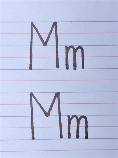 How To Write Letter Mm✍️✍️ #highlights #alphabet #educational #tutorial #fypp