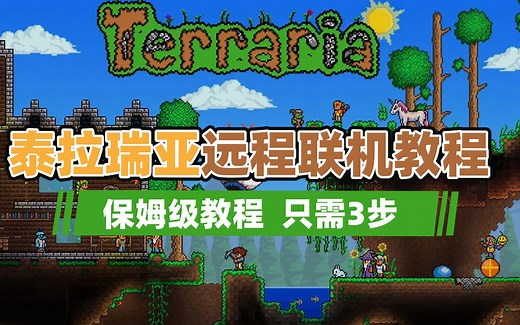泰拉瑞亚多人联机详细教程：简单3步、无需通过Steam