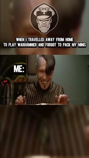 When I travelled away from home to play Warhammer and forgot to pack my minis