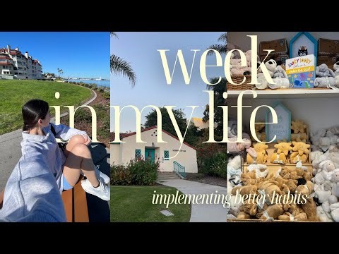 WEEK IN MY LIFE AS AN SDSU STUDENT | implementing better habits | morning walks | bible study |