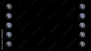 flashing Led wall light. Animation of flashing light on led wall or projectors for stage lights. Flashes on 25 different screens 4K video Stock Video