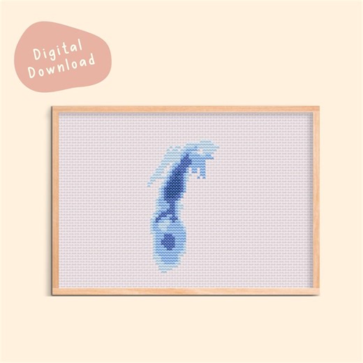 Lake Michigan Cross Stitch Pattern, Instant Download, Printable Pattern, Pattern Keeper Friendly, Cross Stitch, Needlepoint, Embroidery - Etsy