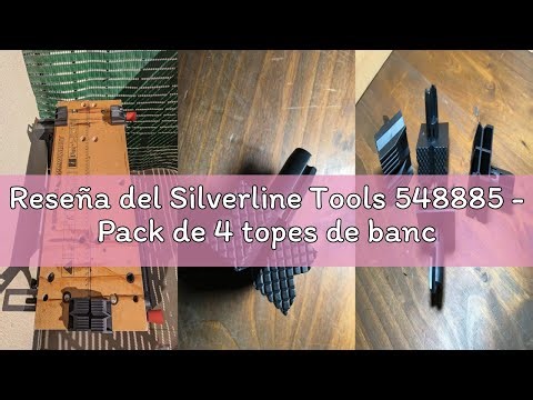 Reseña del Silverline Tools 548885 - Pack de 4 topes de banco, color negro