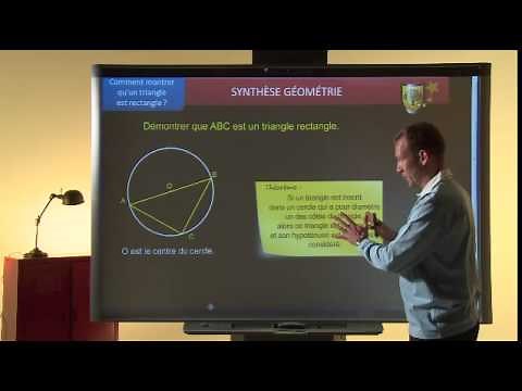 Maths 4eme (EP20) : 3 méthodes pour montrer qu'un triangle est rectangle