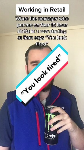 Oh I wonder why?! #retail #retaillife #retailbelike #retailproblems #worklife #relatable #manager #boss #tired #12hourshift #5am #funny #comedy #fypシ #fyp #foryou #xyzbca