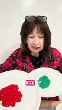 Cookie cutter painting. But, make it CHRISTMAS! 🎅🏻🎄❄️☃️