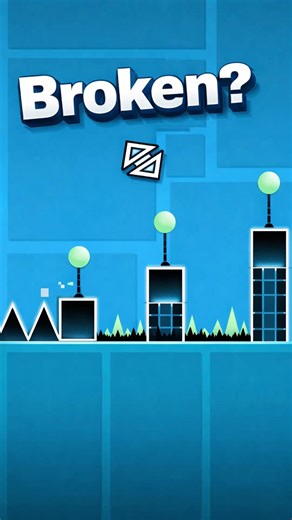 Is geometry dash broken? #geometrydash #gd #geometrydashgame #geodash #fyp #fypシ #fypシ゚viral #shorts