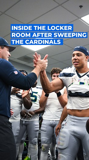 Put it all together. Inside the locker room after our Week 14 win. | Seattle Seahawks