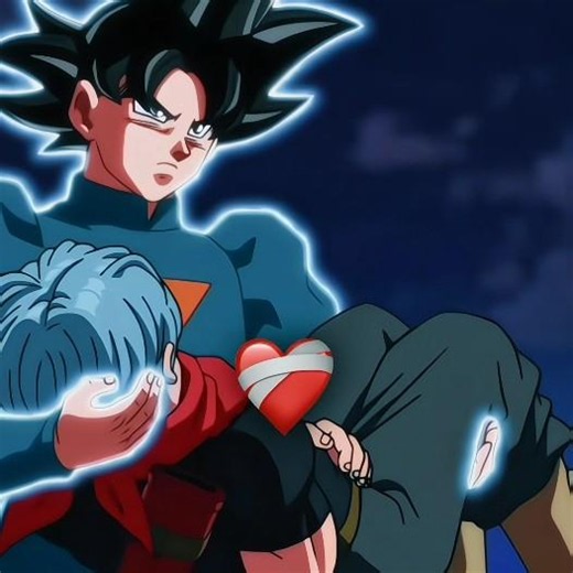 When Goku comes to save future Trunks from oren !! 😱