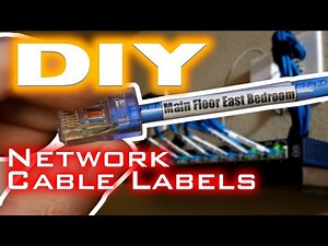 DIY Cable Labels - Custom Design Your Own Network Cable Labels