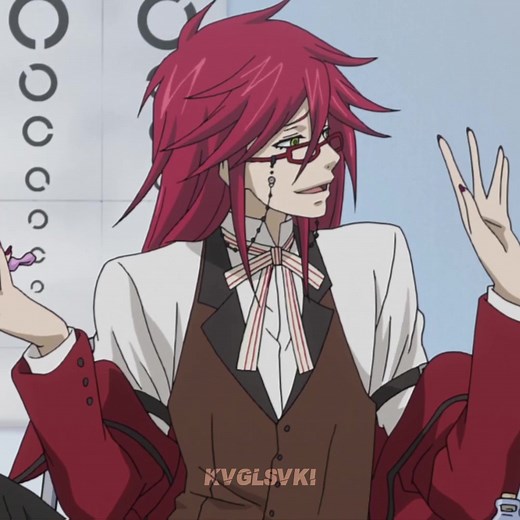 grell with short hair
