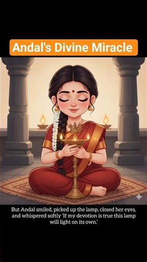 The Lamp That Burned Without Oil – Andal’s Miracle #hindumythology #shorts
