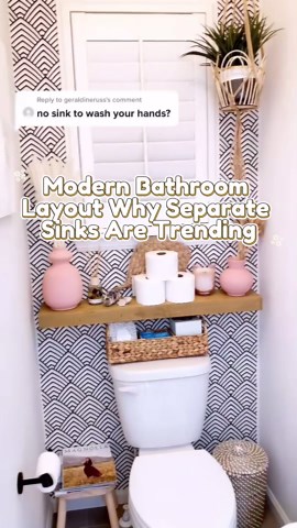 Modern bathroom layout: Why separate sinks are trending