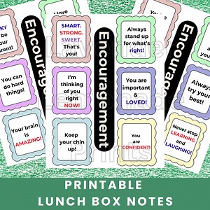 Printable Lunch Box Notes for Kids | Encouragement Cards | Motivational Notes | Cute Lunch Notes | 3rd Grade | 4th Grade | Back to School - Etsy Australia