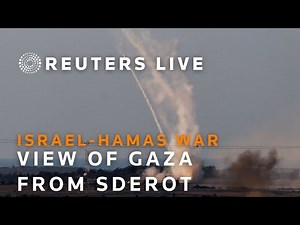 LIVE: View of Gaza from Sderot