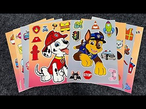 Paw Patrol Ultimate Rescue🚨New Decorate with Sticker Book Paw Patrol Marshall,Skye🌈Unicorn Paper