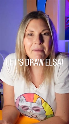 Ms Artastic Art Lessons for Kids | Let's draw Elsa from FROZEN! P.S. Full art tutorial on the Ms Artastic YouTube channel! | Instagram