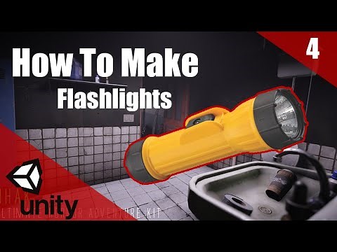 How To Make A HORROR Game In Unity | Flashlights | Horror Series Part 004