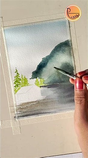 Misty Lake Cabin Watercolor Tutorial | Atmospheric Mountain Landscape | Day 27/30