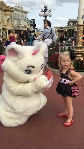 Disney meet and Greet with Marie from the Aristacats! Jan 2015