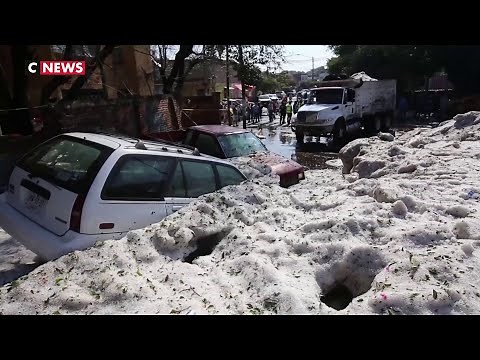 Mexique : plus de 2 mètres de grêle sont tombés à Guadalajara