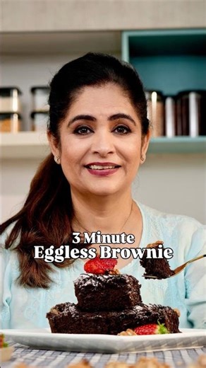 3 Minute Eggless Brownie I #Shorts I Pankaj Bhadouria