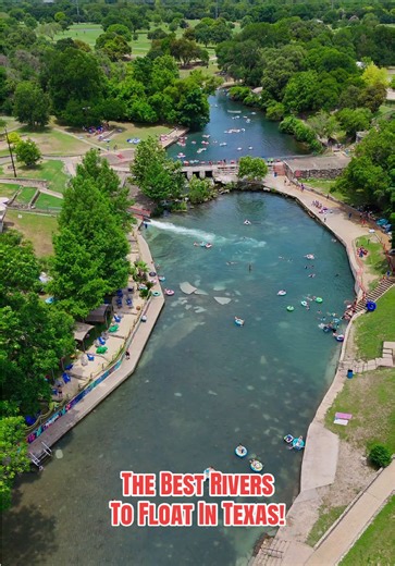 Floating the Comal River in New Braunfels is basically a Texas spring and summer tradition! 💦☀️🛟 The Comal is spring-fed and stays a refreshing 70 to 72 degrees year-round, so even in early spring it feels amazing on a warm afternoon. It’s one of the shortest navigable rivers in the world, but don’t let that fool you. The float typically lasts about 2 to 3 hours and winds right through downtown New Braunfels under beautiful cypress trees with crystal clear water the entire way. You’ll even pas