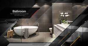 Sleek Interior Design Showcase with Geometric Transitions