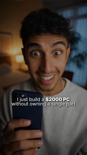 I just Build $2000 PC Without Owning Any Parts😜 #shorts