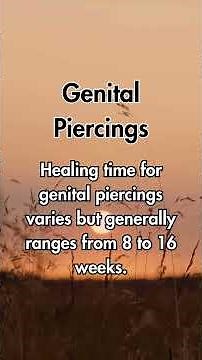 10 Genital piercing Facts You've Never Heard Before
