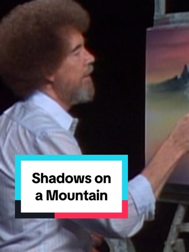 Bob Ross mountain shadows painting tips