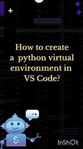 Python virtual environment in vs code#coding #learning