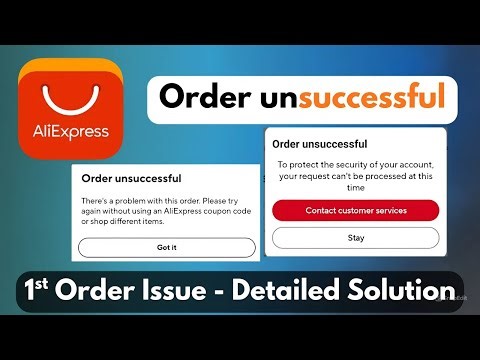 ✅ AliExpress Order Fulfillment Issue Solved | Order Not Successful / Order Cancel Fix