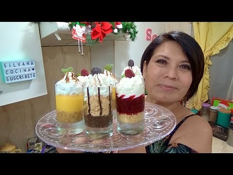 3 MINI POSTRES NAVIDEÑOS / SIN HORNO!!! Silvana Cocina ❤