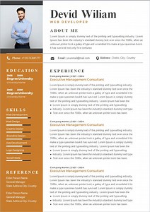 Web Developer Resume Template: Professional CV Design (microsoft Word) - Etsy