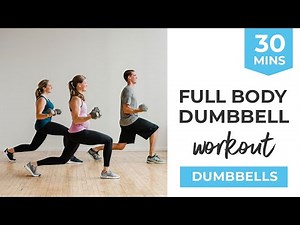 30-Minute Full Body Workout With Dumbbells (HIIT Pyramid)