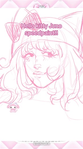 Hello Kitty Juno Speedpaint: A Digital Art Break
