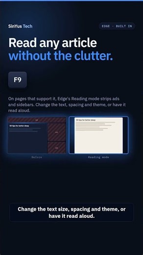 Read any article without the ads — F9 in Edge (Windows 11 tips 24/30)