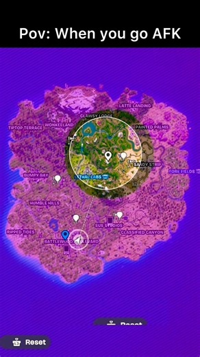 Getting stuck in the storm in Fortnite when you go afk #chapter7season1