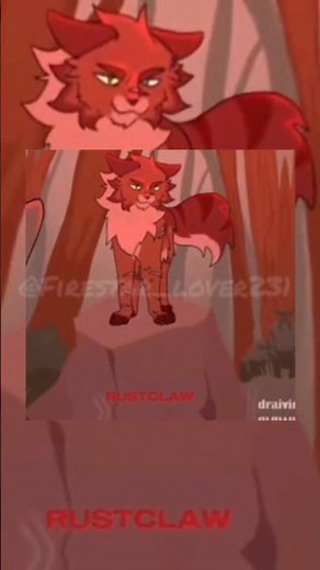 what do you like firestar or rustclaw (#warriorcats #firestar #rustclaw #edit)